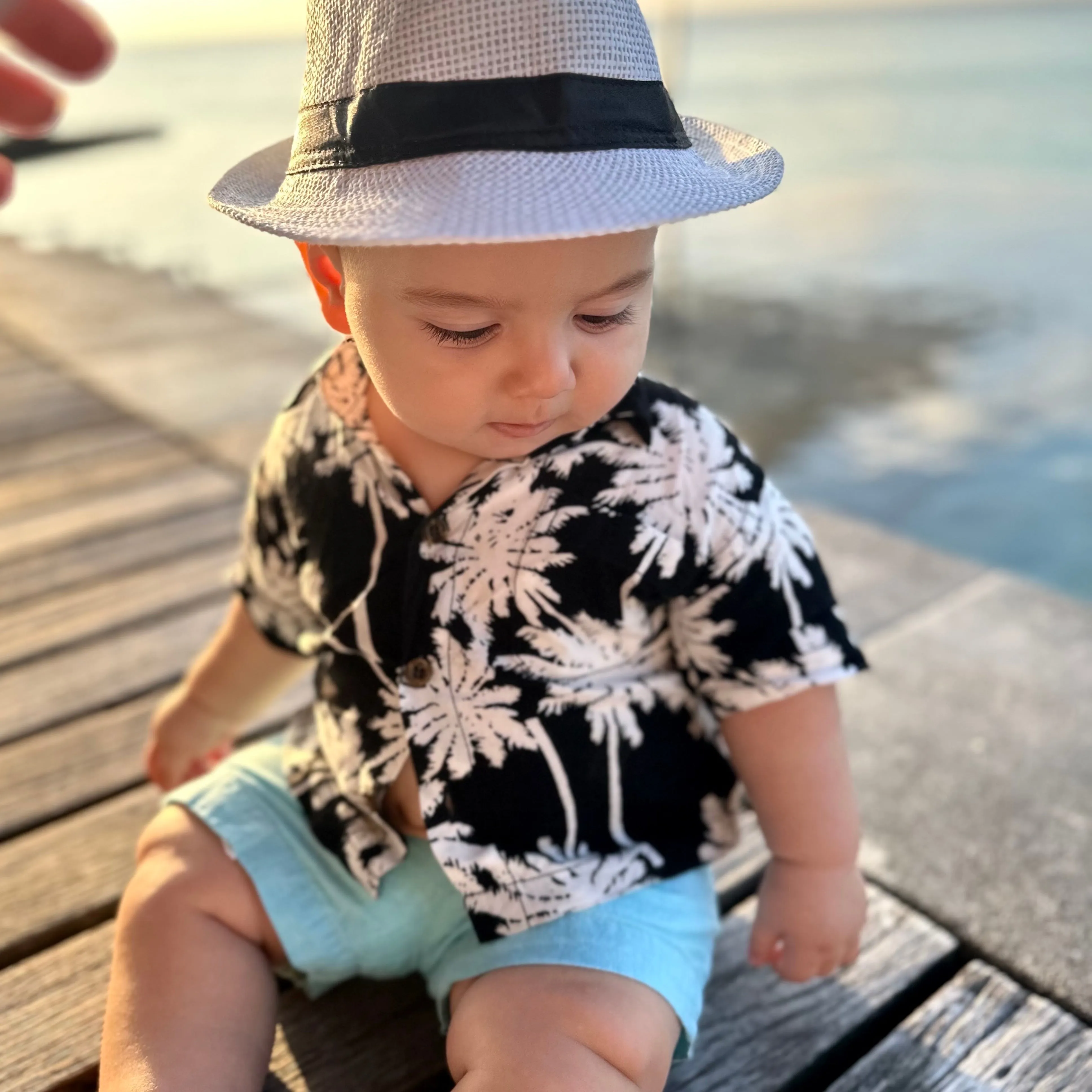 The Moon Shine Mini - Boys Hawaiian Shirt